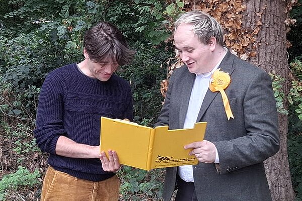 Signing Mark's petition