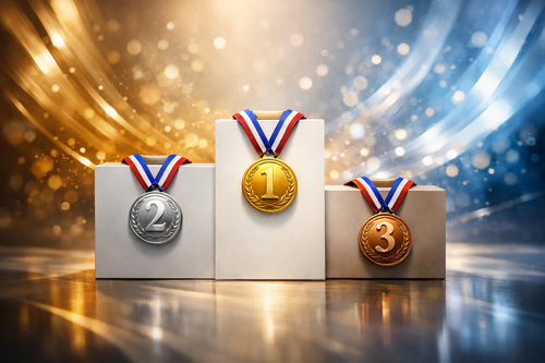 podium for winners