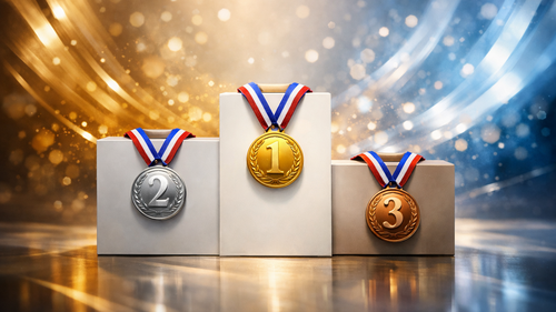 podium for winners