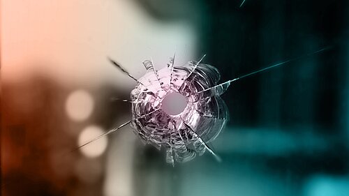 hole in window