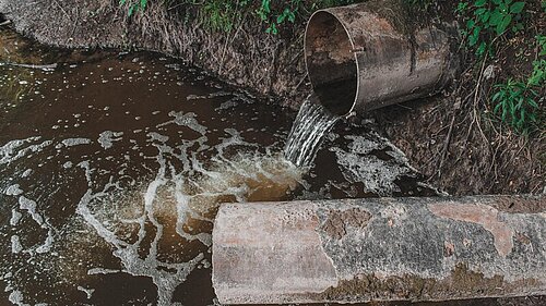sewage outlet