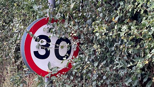 30 mph sign