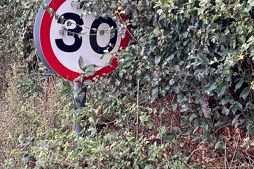 30 mph sign