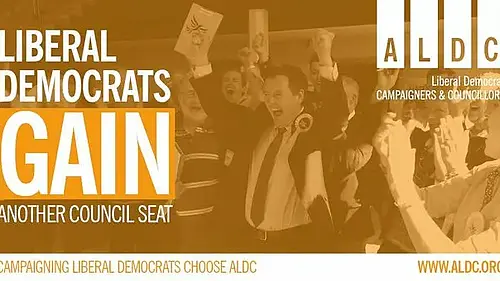 Lib Dems seat gain poster