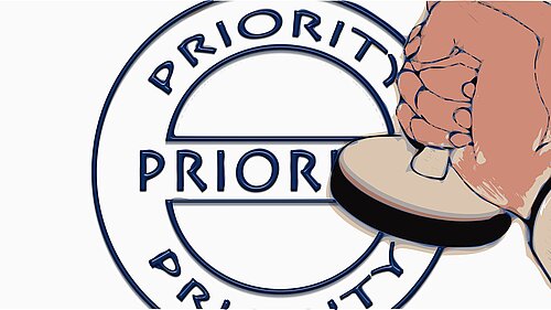 Priority stamp